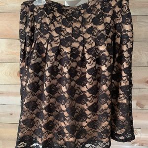 Vertigo lace overlay skirt.